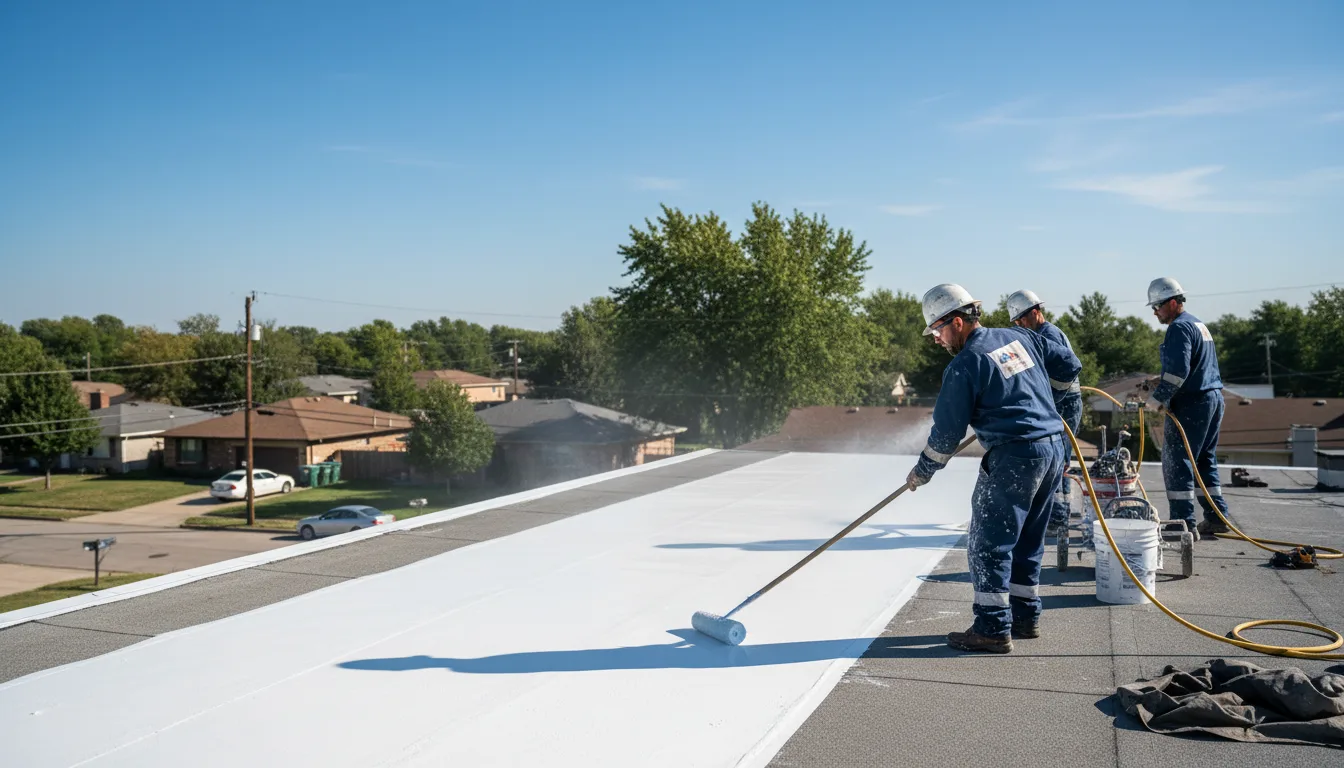 Commercial roof coating in Alamo, NV near me